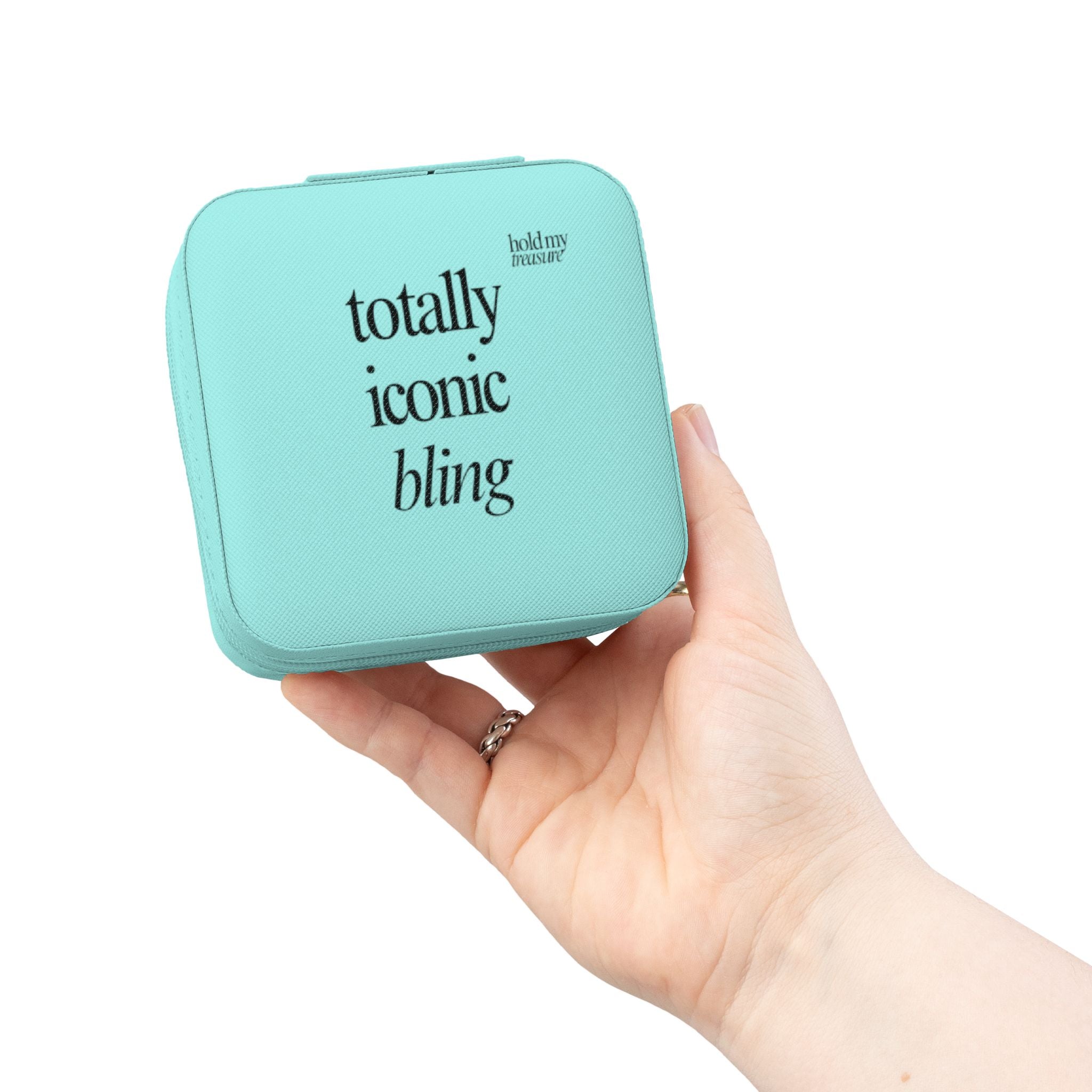 'Totally Iconic Bling' Hold My Treasure — Travel Jewelry Case, Compact Organizer