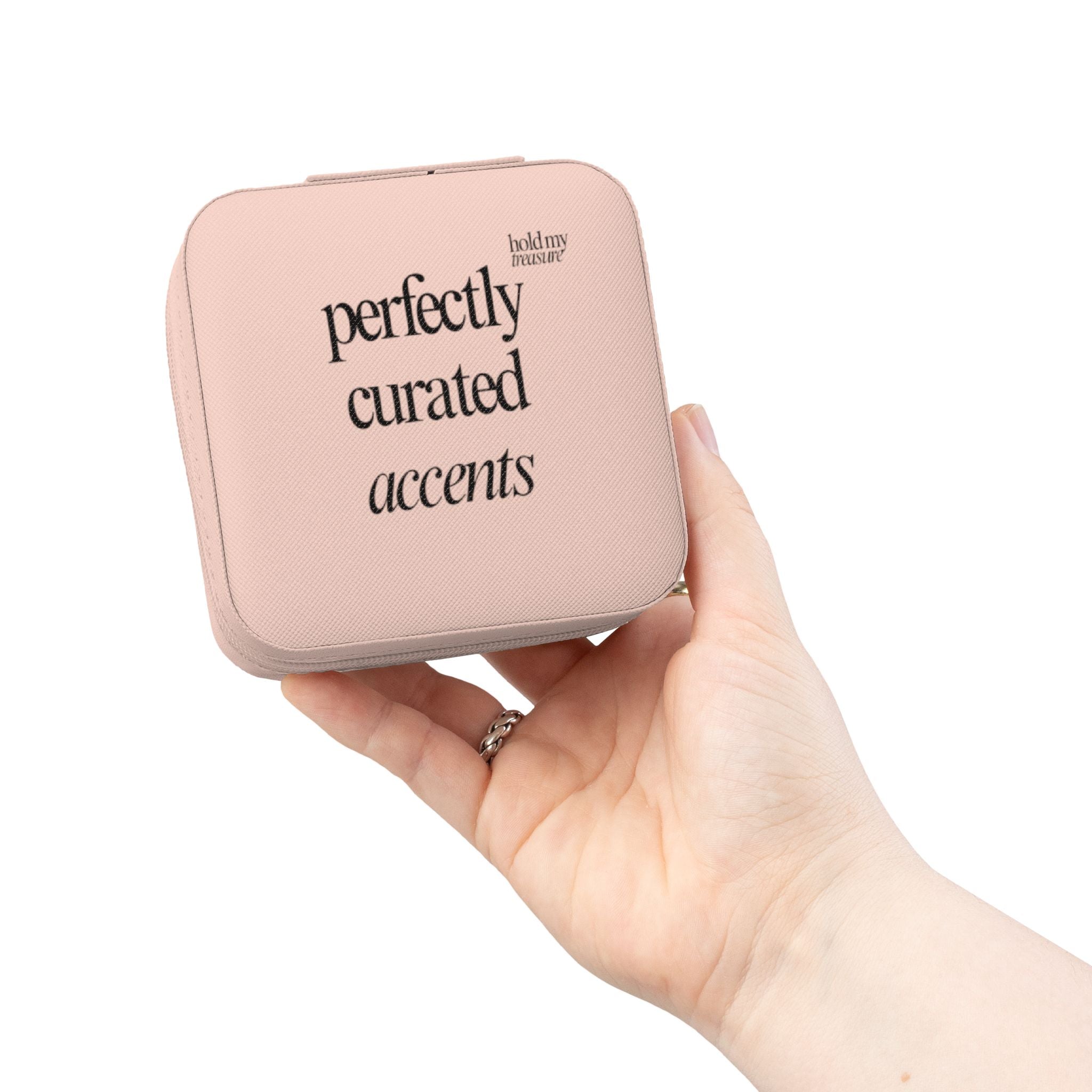 'Perfectly Curated Accents' Hold My Treasure — Travel Jewelry Case, Compact Organizer